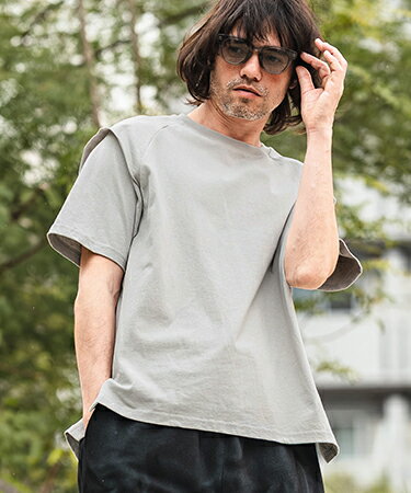 Rakuten - 【CAMBIO(カンビオ)】フェイクレイヤードTシャツ