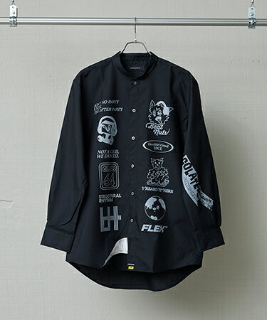 Rakuten - 【BODYSONG.(ボディソング)】【予約販売10月下旬〜11月上旬入荷】CLUB64 LOGO SH_FVS×BS バンドカラーシャツ(BS269203)