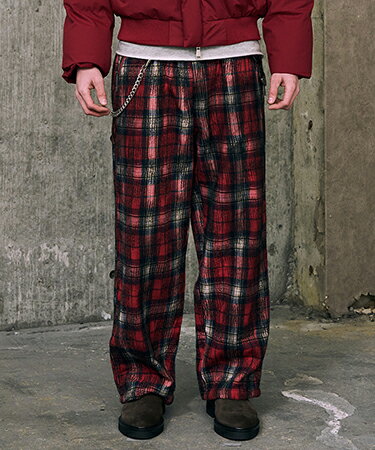 Rakuten - 【A Good Bad Influence(ア グッド バッド インフルエンス)】【予約販売10月上旬〜中旬入荷】INNER NOISE WOOL CHECKER PANTS イージーパンツ(AGBI-26AW-PT01)