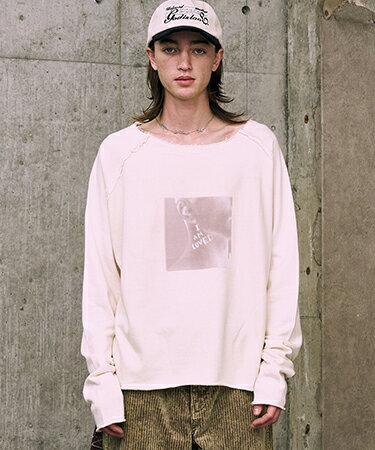 【A Good Bad Influence(ア グッド バッド インフルエンス)】【予約販売9月中旬〜下旬入荷】I AM LOVED Faded Lightweight Sweatshirt スウェット(AGBI-26AW-SWLS04)