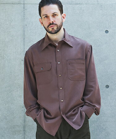 樂天商城 - 【MROLIVE(ミスターオリーブ)】【予約販売9月上旬〜中旬入荷】T-R POWDER CLOTH - SERVICEMAN SHIRT シャツ(M263106)