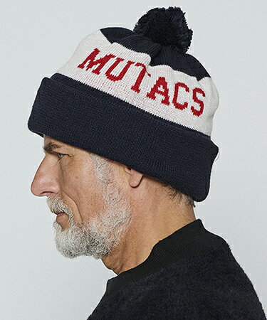 樂天商城 - 【ACANTHUS(アカンサス)】【予約販売11月中旬〜下旬入荷】Wave Logo Pom-pom Knit Cap ニットキャップ(MA2664)