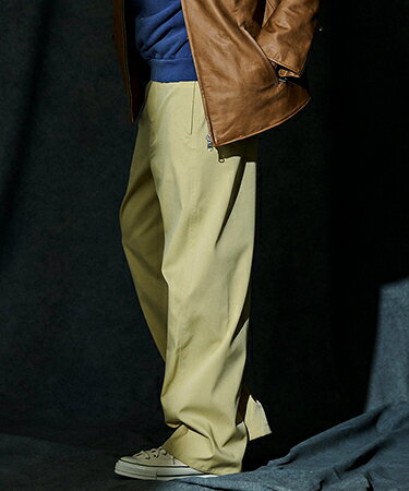 Rakuten - 【ACANTHUS(アカンサス)】【予約販売9月中旬〜下旬入荷】Easy Barrel-Leg Chino Pants イージーチノパンツ(PT2605)