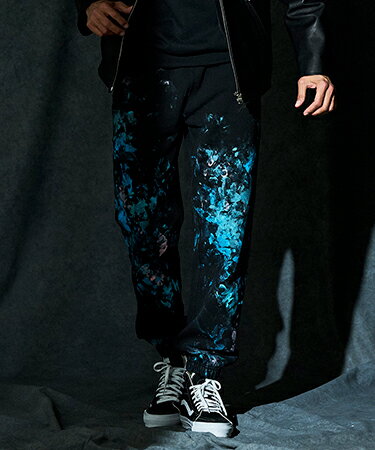 Rakuten - 【ACANTHUS(アカンサス)】【予約販売11月中旬〜下旬入荷】Abstract Paint Sweatpants スウェットパンツ(HJ2604P)