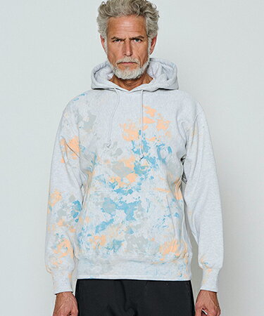 Rakuten - 【ACANTHUS(アカンサス)】【予約販売11月中旬〜下旬入荷】Abstract Paint Hooded Sweatshirt スウェットパーカー(HJ2604)