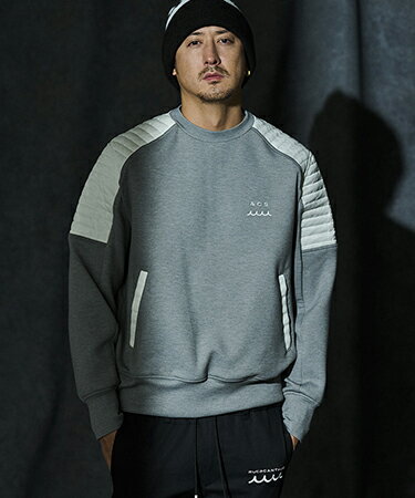 Rakuten - 【ACANTHUS(アカンサス)】【予約販売10月上旬〜中旬入荷】Double-knit Biker Crew Neck スウェット(MA2666)