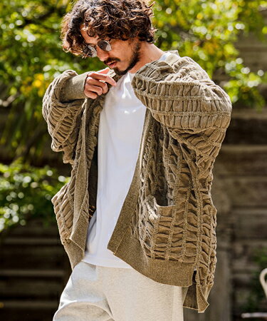 樂天商城 - 【CAMBIO(カンビオ)】【予約販売8月下旬〜9月上旬入荷】Flexiguard Chenille Knit Cardigan ニットカーディガン(A71226cmb)