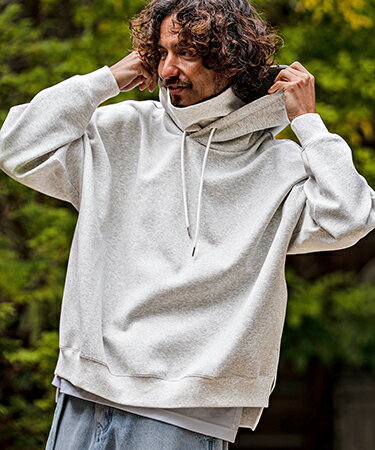 樂天商城 - 【CAMBIO(カンビオ)】【予約販売8月中旬〜下旬入荷】High-Neck Scuba Knit Hoodie ハイネックパーカー(A71826cmb)