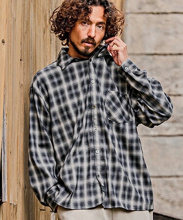 Rakuten - 【CAMBIO(カンビオ)】【予約販売8月中旬〜下旬入荷】Ombre Check Long Sleeve Shirts オンブレチェックシャツ(PF-262-003)