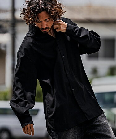 Rakuten - 【CAMBIO(カンビオ)】【予約販売8月上旬〜中旬入荷】Slub Yarn Monogram Shirts セミロングシャツ(A72026cmb)