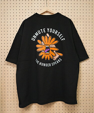 乐天商城 - 【un-filled(アンフィルド)】【予約販売7月中旬〜下旬入荷】 THE HUNGER SPEAKS BIG TEE Tシャツ(SDUF-108)