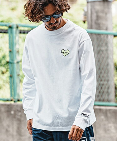 Rakuten - 【felkod(フィルコッド)】【予約販売9月下旬〜10月上旬入荷】 Heart Puff Print US Cotton Long Sleeve Tee ロングスリーブTシャツ(F26A230)