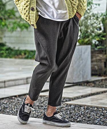 Rakuten - 【CAMBIO(カンビオ)】【予約販売8月中旬〜下旬入荷】Brushed Slacks Fabric Tapered Pants スラックステーパードパンツ(A72526cmb)