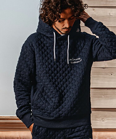 Rakuten - 【1minute 1second(ワンミニットワンセカンド)】【予約販売11月上旬〜中旬入荷】onion quilted pullover hoodie キルティングパーカー(1M26A010)