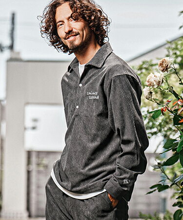Rakuten - 【1minute 1second(ワンミニットワンセカンド)】【予約販売11月上旬〜中旬入荷】stretch corduroy shirt コーデュロイプルオーバーシャツ(1M26A090)