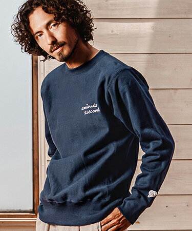 12oz brushed back cursive embroidery pullover プルオーバー(1M26A270)