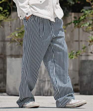 楽天市場】ヒッコリー ワイドパンツ（メンズファッション）の通販