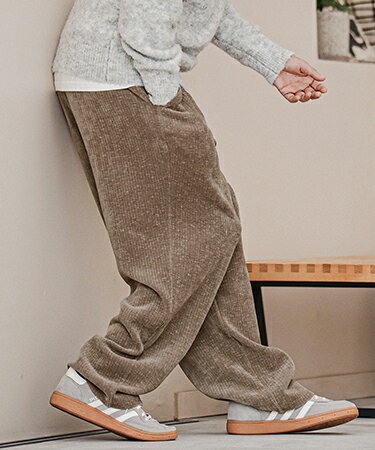 Rakuten - 【CAMBIO(カンビオ)】【予約販売8月上旬〜中旬入荷】Mole Wide Rib Tapered Pants ワイドリブテーパードパンツ(GM-A6202W-005)
