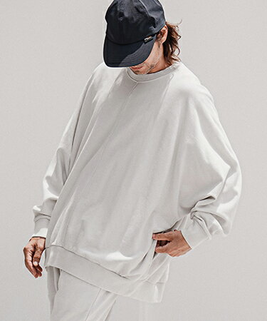 Rakuten - 【CAMBIO(カンビオ)】【予約販売8月上旬〜中旬入荷】Faded Sweat Dolman Crewneck スウェットプルオーバー(A75226cmb)