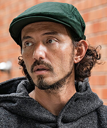 【CAMBIO(カンビオ)】Quilted Nylon Hunting Cap ハンチングキャップ(OP-262-BO012)