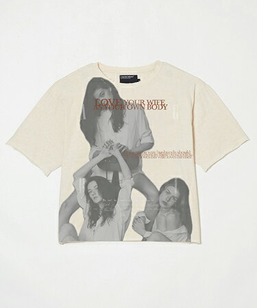 【A Good Bad Influence(ア グッド バッド インフルエンス)】【予約販売5月中旬〜下旬入荷】LOVE YOUR WIFE T-SHIRT Tシャツ(AGBI-27SS-T03)
