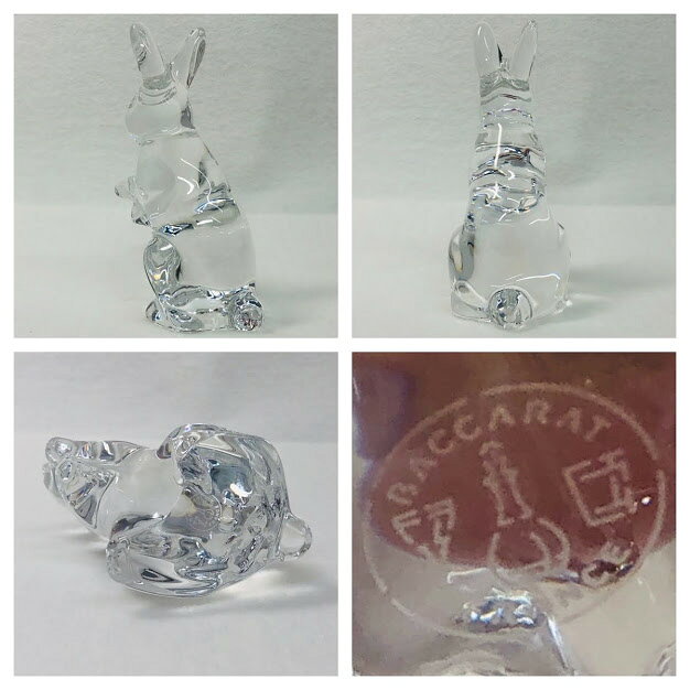 【中古】【Baccarat】 バカラ 2011年 干支 ウサギ クリスタルオブジェ 2-605-815【送料無料】 [2]
