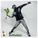 【中古】BANKSY FLOWER BOMBER フラワーボンバー フィギュア バンクシー Brandalism MEDICOM TOY メディコム トイsync（CONCRETE Ver.）オリジナルカラー