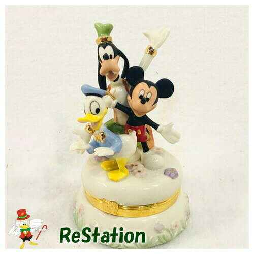 【中古】ミッキーと仲間たちスタンプ宝箱レノックス　ドナルドダック　グーフィー　切手トレジャーボッ..