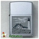 【未使用】Zippo Lighthouse in Grey 昔の懐かしい風景 モノクロ ジッポ 20173【送料無料】