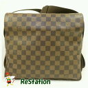 【中古】LOUIS VUITTON ダミエ ナヴィグリオ N45255 ブラウン メッセンジャーバッグ【送料無料】