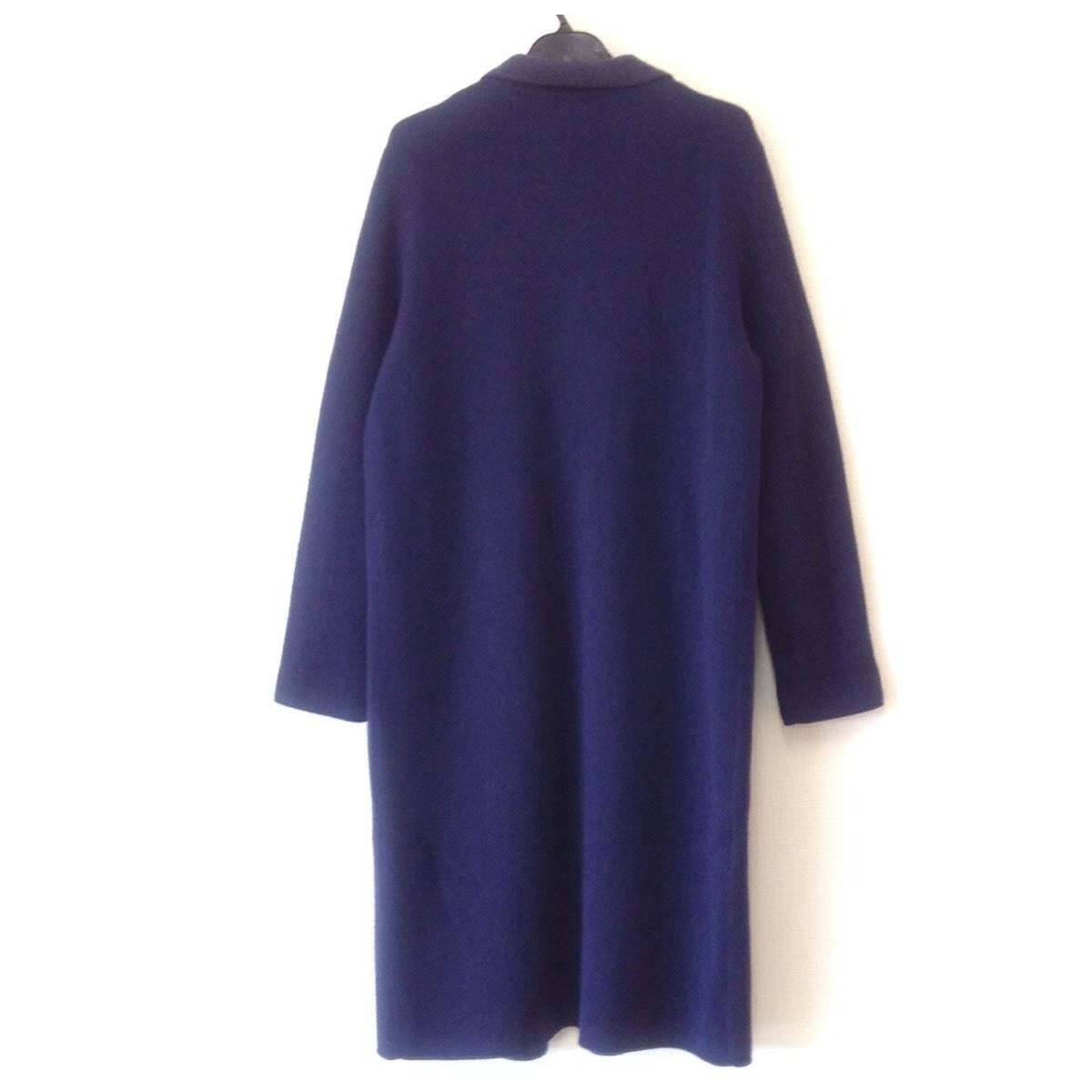 【中古】【送料無料】自由区 ニットコート コーディガン リバーシブル ネイビー レディース サイズ38