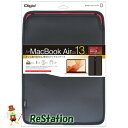 【中古】ナカバヤシ Mac Book Air 2018 用 スリップインケース ブラック SZC-MA3303BK