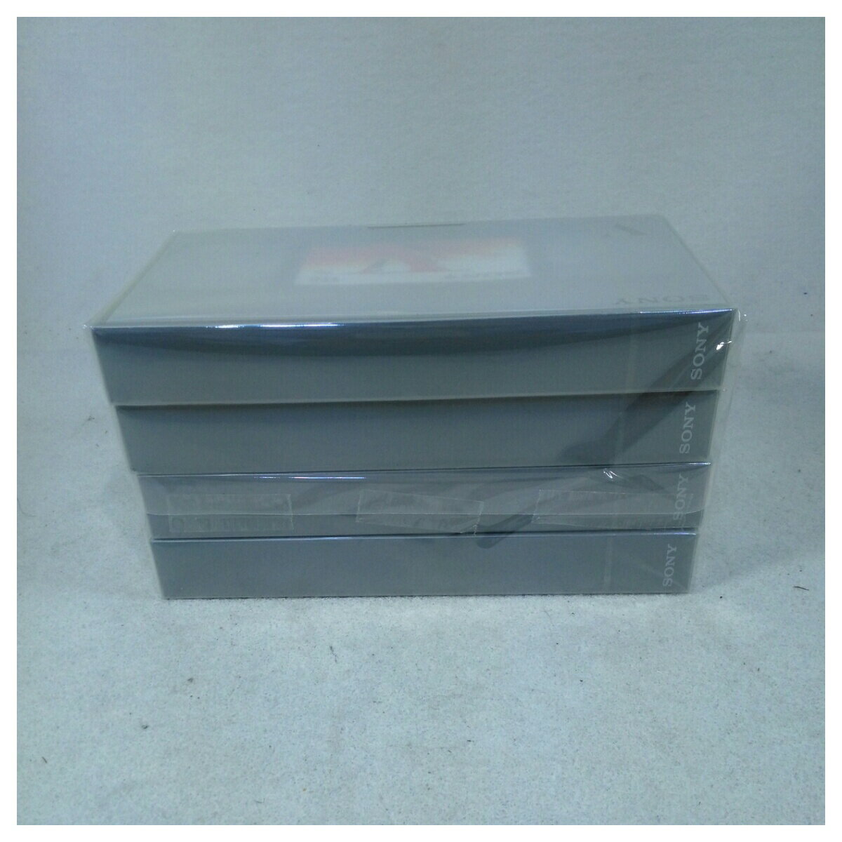 【未使用品】パッケージ破れ ソニー VHSビデオテープ×4本セット