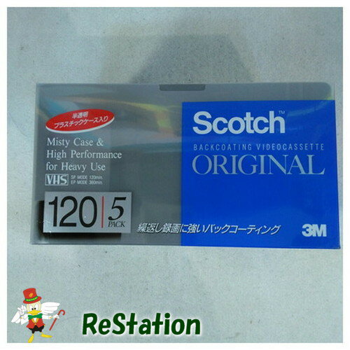 【未使用品】スコッチ スタンダード 120分 VHSビデオテープ5本パック T-120 BRN×5