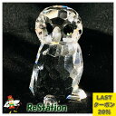 【中古】スワロフスキー Swarovski 2000年 廃盤品 置物 フィギュア 鳥 フクロウの子供 188386【送料無料】スーパーセール3割引