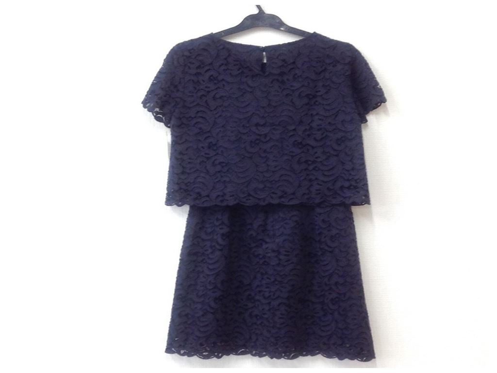 【中古】【送料無料】ストロベリーフィールズ STRAWBERRY-FIELDS セットアップ レース ネイビー レディース サイズ2