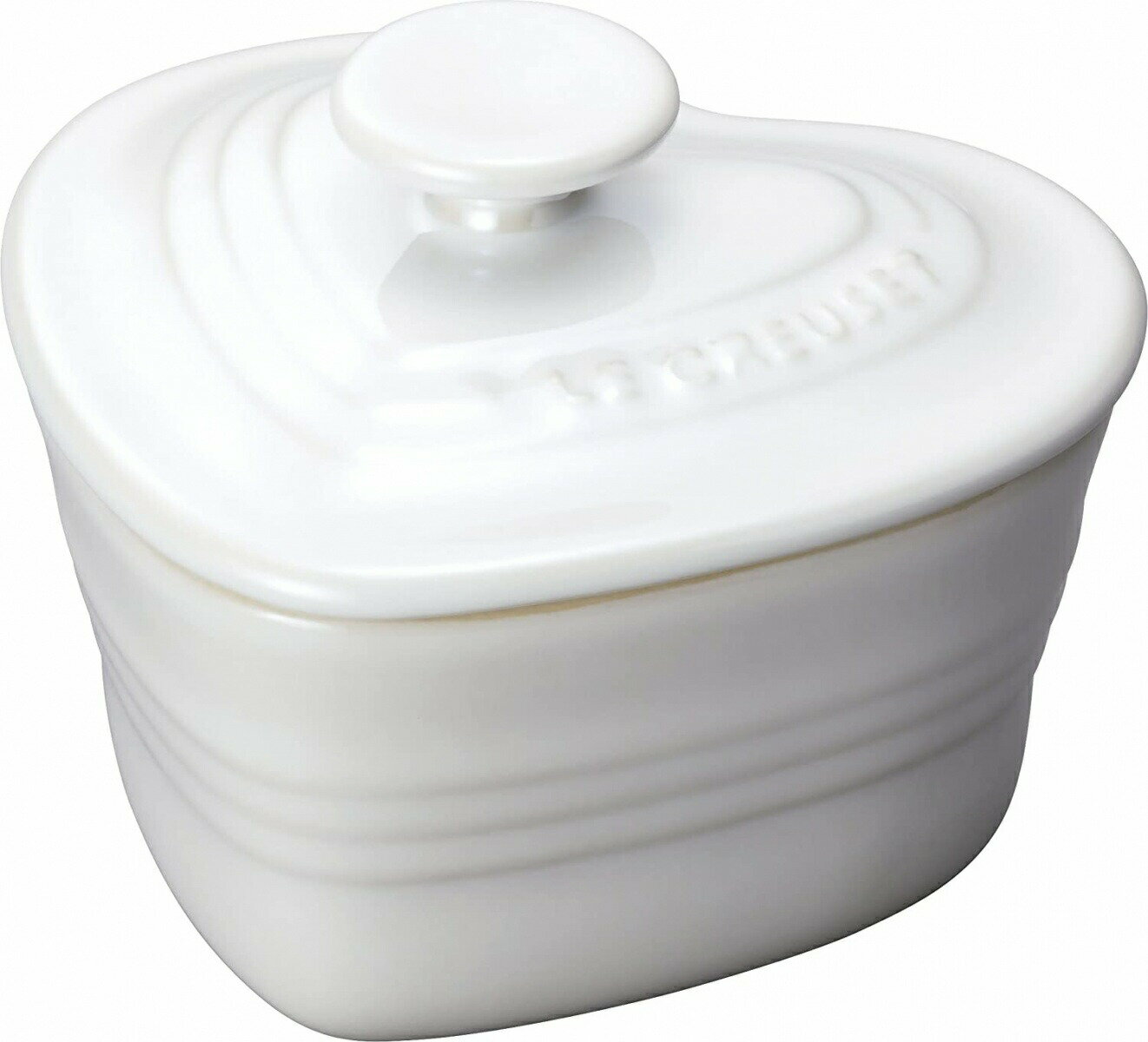 ルクルーゼ ラムカン 【未使用品】ルクルーゼ(Le Creuset) ラムカン ダムール フタ付き ホワイトラスター