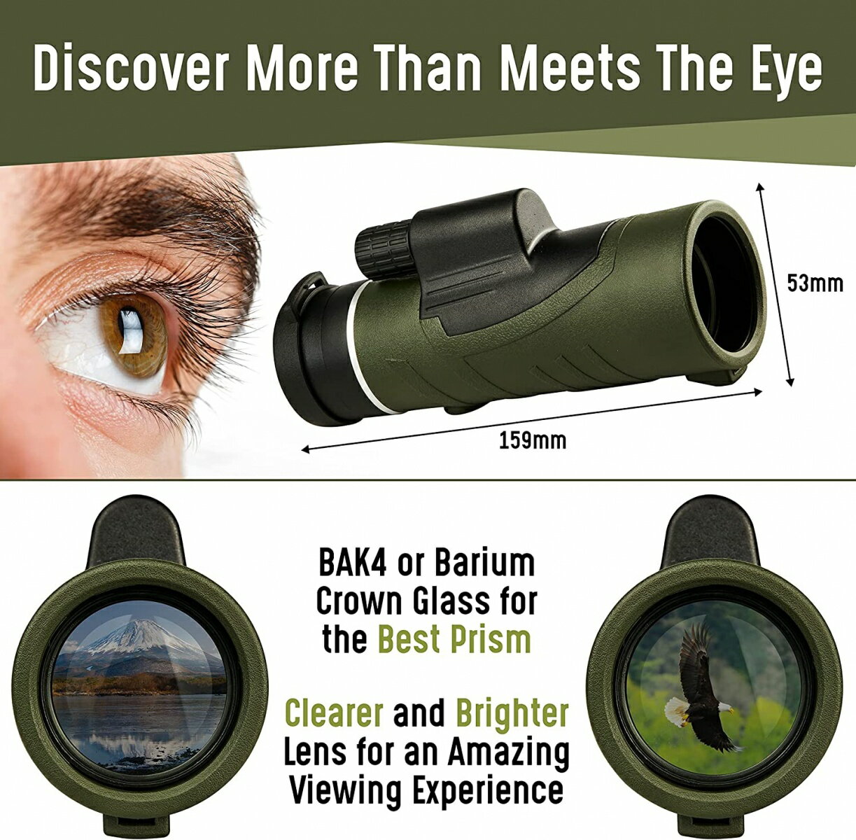 ��̤�����ʡ�LINCREDIBLE 12x50����Ψ ñ��˾��� ���ޥ��б� ˾��� ���� �ϡ��ɥ�������