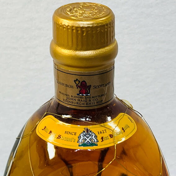 リサイクルショップリステーションの【未成年の飲酒は法律で禁じられています】ディンプル12年500ml40度ウィスキーメッシュ付き｜アングル3