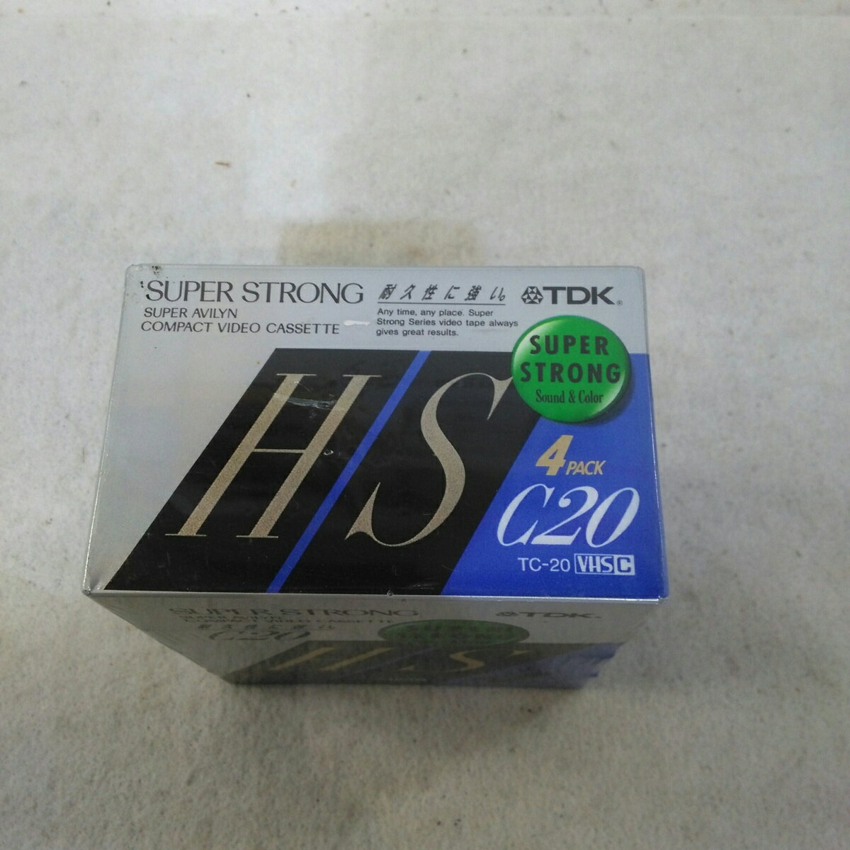 【未使用品】TDK 20分 VHS-C ビデオテープ 4本パック TC-20SSHSX4N