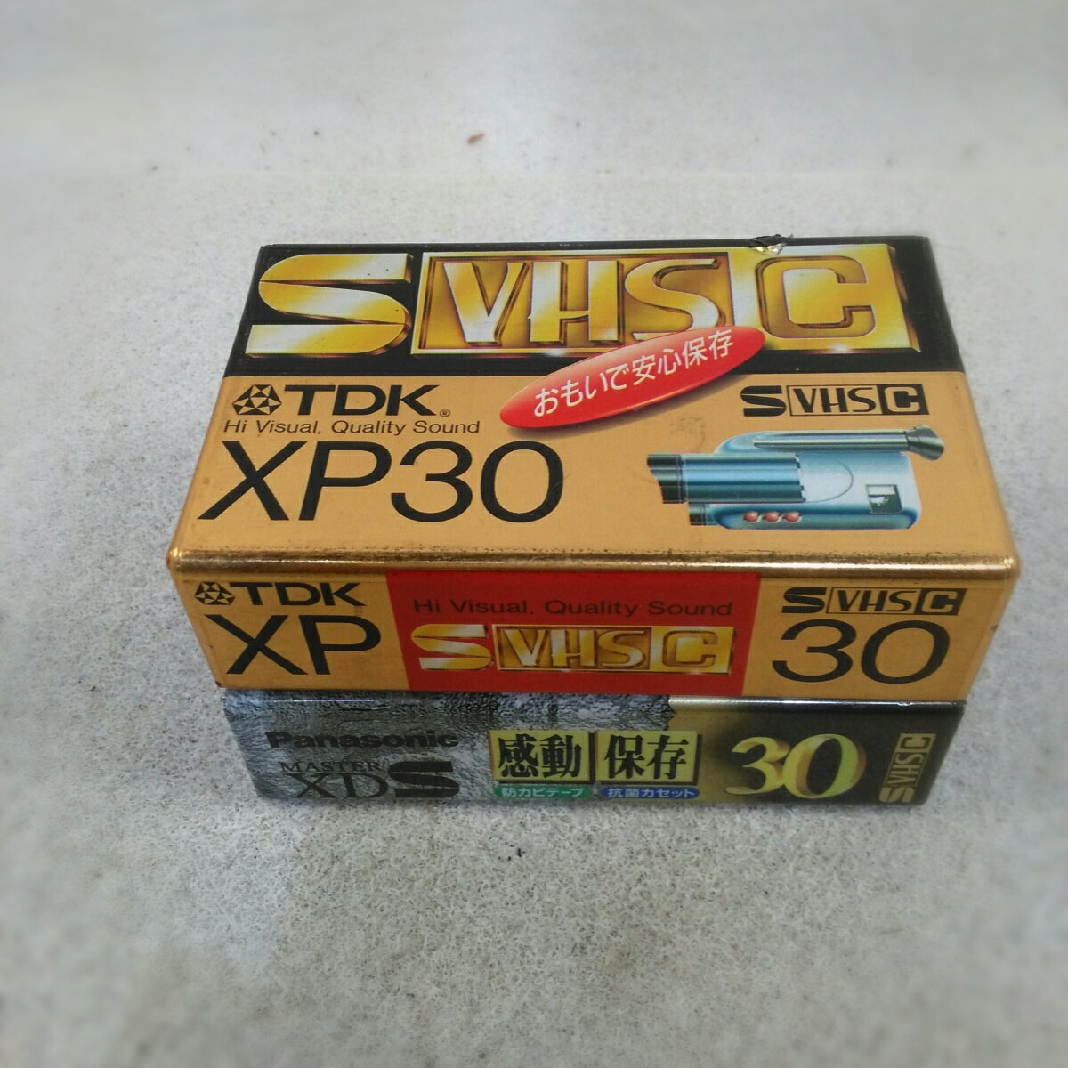 【未使用品】TDK・Panasonic 30分 S-VHS-C 