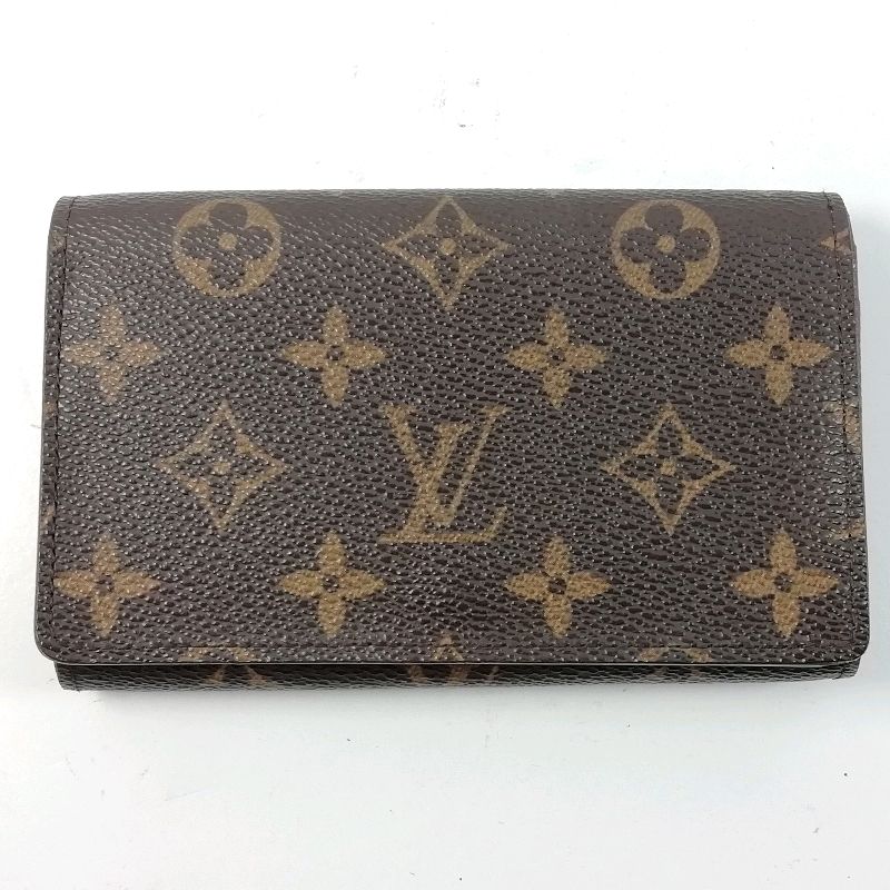 【中古】LOUIS VUITTON モノグラム ポルトフォイユ トレゾール イニシャル有り M61736 2つ折り財布