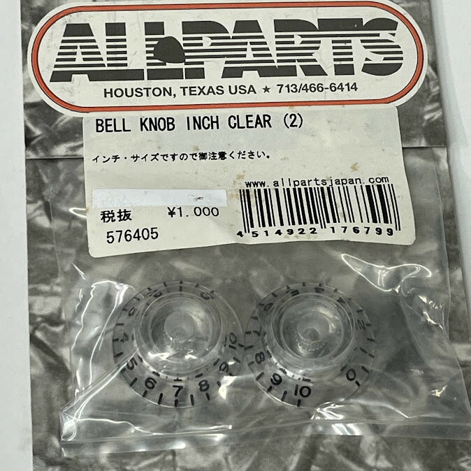 ̵ALLPARTS (ѡ) Clear Bell KNOB INCH CLEAR (2)٥뷿Υ֡ꥢ2ĥåȡڥ᡼ءϤǤޤ