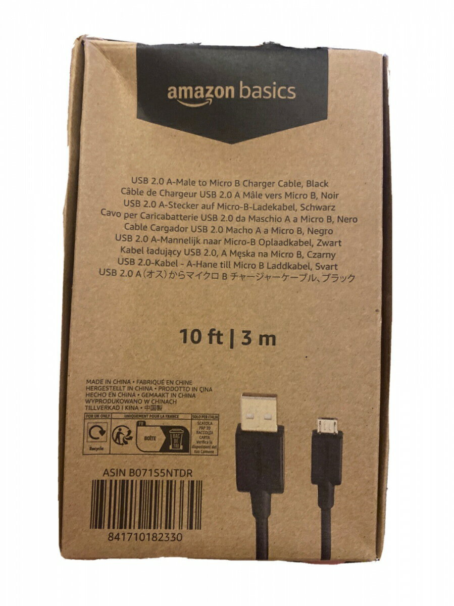 ̤ʡAmazon١å USB֥ ץ󥿡 3.0m (2.0A - ޥB֥) ֥å