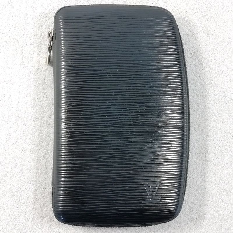 【中古】LOUIS VUITTON エピ アジェンダ ジェオット ノワール M63872 手帳カバー