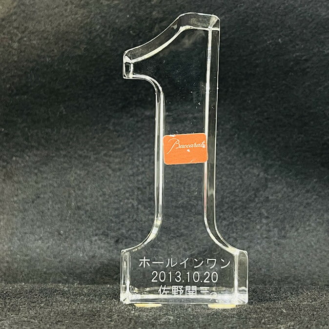 【中古】バカラ ブロック_No.1 2100-107 オーナメント※名入れありジャンク【送料無料】