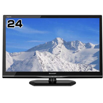 【中古】本体・リモコンのみ シャープ 24V型 液晶テレビ 