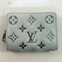 【中古】LOUIS VUITTON モノグラム M82768 ポルトフォイユ・ルー グリ 2つ折り財布