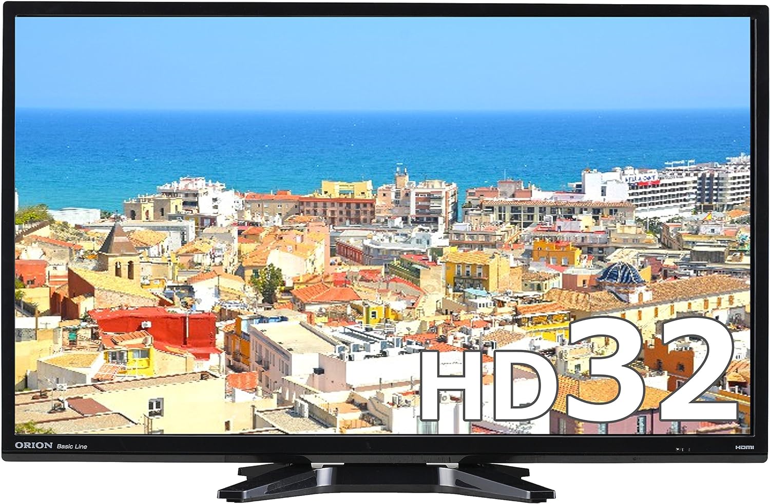 【動作確認済】【中古】本体・リモコンのみ オリオン 32V型 地デジ液晶テレビ NHC-321B ハイビジョン ブラック 2016年製