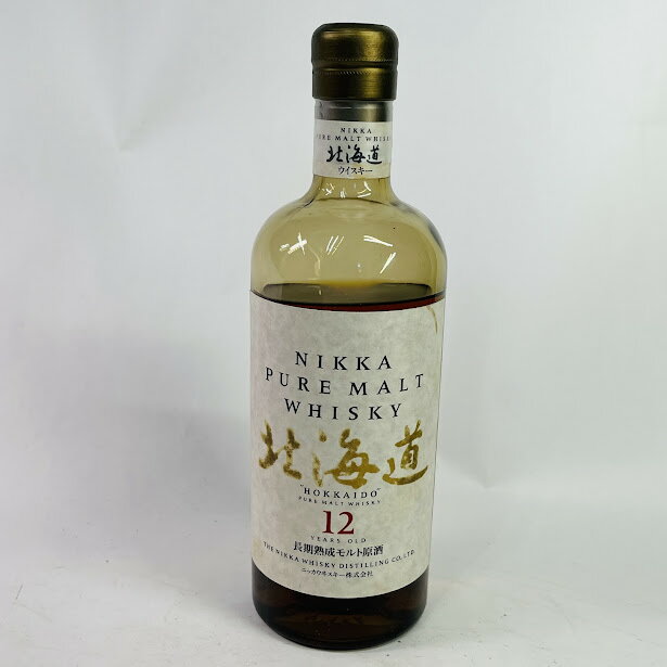 【未成年の飲酒は法律で禁じられています】ニッカ ピュアモルト北海道12年液減り1209g